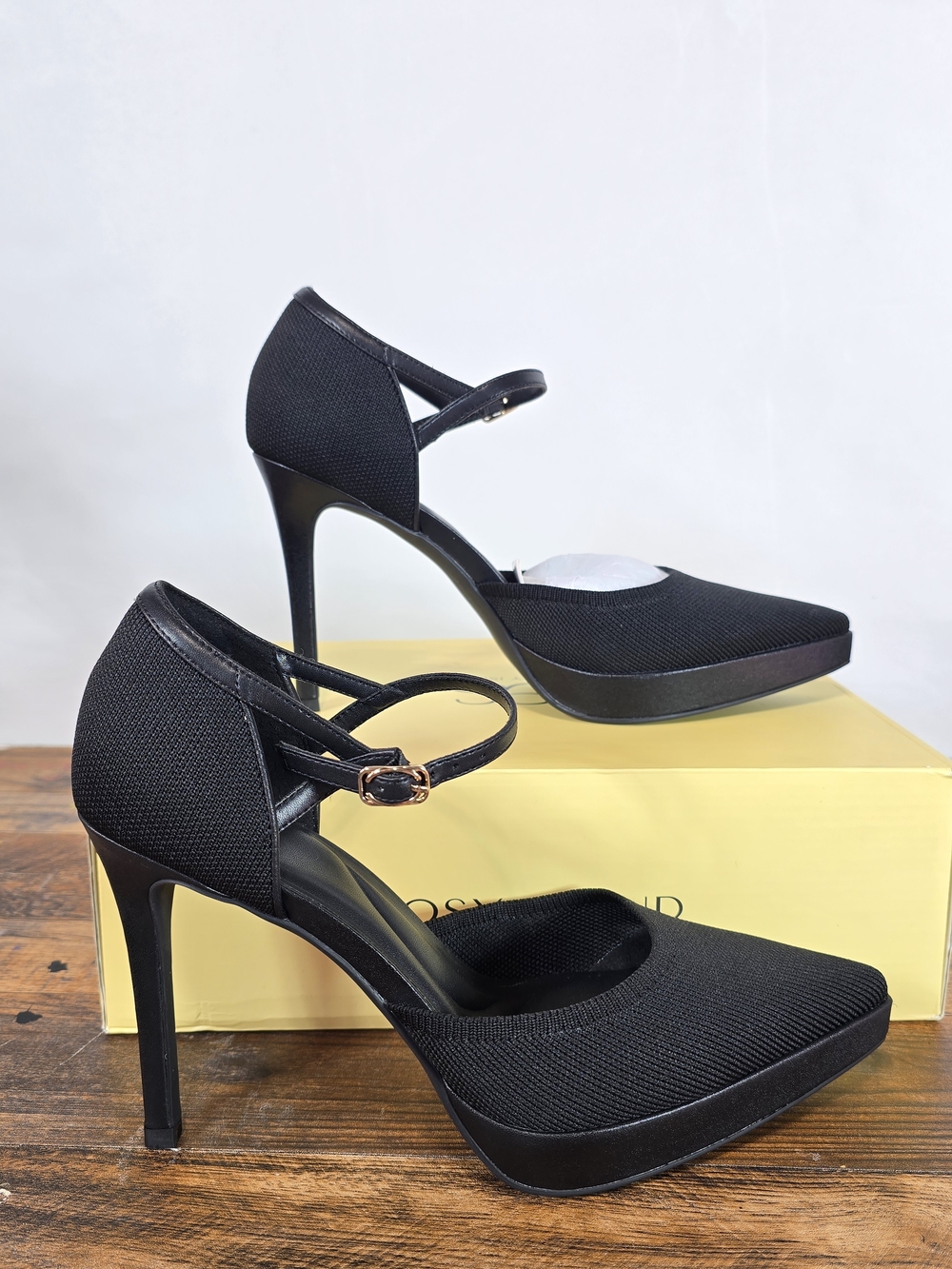 Black Women's Mary Jane High Heels